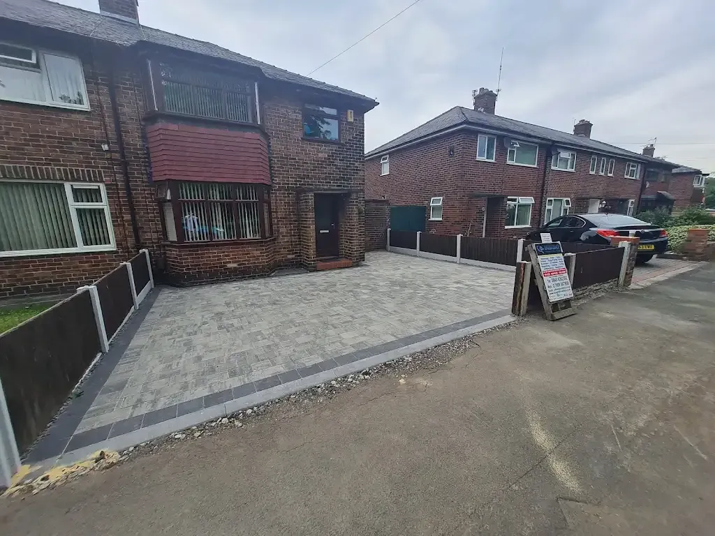 Newly installed block paving driveway at a residential property by Insight PS
